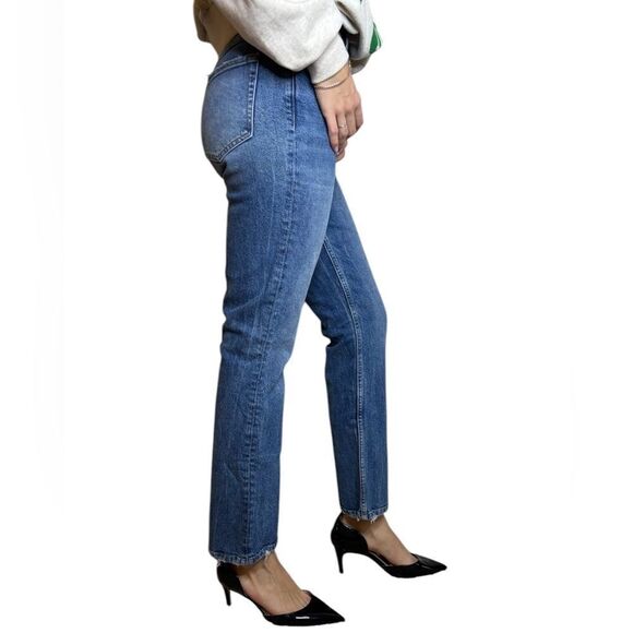 Anine Bing Lara Kick Blue Jeans Flare Size 27 - Picture 5 of 12